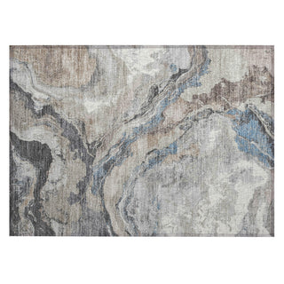 Piper Looms Chantille Abstract ACN1908 Taupe Machine Washable Area Rug Scatter Main Image
