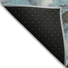 Piper Looms Chantille Abstract ACN1908 Teal Machine Washable Area Rug Backing Image