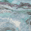 Piper Looms Chantille Abstract ACN1908 Teal Machine Washable Area Rug Swatch Image