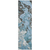 Piper Looms Chantille Abstract ACN1909 Blue Machine Washable Area Rug Runner Main Image