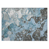 Piper Looms Chantille Abstract ACN1909 Blue Machine Washable Area Rug Scatter Main Image