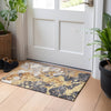 Piper Looms Chantille Abstract ACN1909 Gold Machine Washable Area Rug Scatter Lifestyle Image Feature