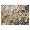 Piper Looms Chantille Abstract ACN1909 Gold Machine Washable Area Rug Scatter Main Image