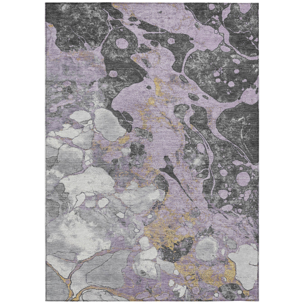Piper Looms Chantille Abstract ACN1909 Lavender Machine Washable Area Rug main image