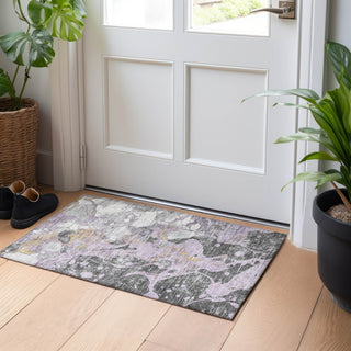 Piper Looms Chantille Abstract ACN1909 Lavender Machine Washable Area Rug Scatter Lifestyle Image Feature