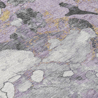 Piper Looms Chantille Abstract ACN1909 Lavender Machine Washable Area Rug Swatch Image