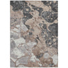 Piper Looms Chantille Abstract ACN1909 Mocha Machine Washable Area Rug main image