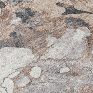 Piper Looms Chantille Abstract ACN1909 Mocha Machine Washable Area Rug Swatch Image