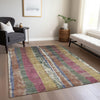 Piper Looms Chantille Stripes ACN1910 Blush Machine Washable Area Rug Lifestyle Image Feature