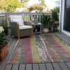 Piper Looms Chantille Stripes ACN1910 Blush Machine Washable Area Rug Outdoor Lifestyle Image Feature