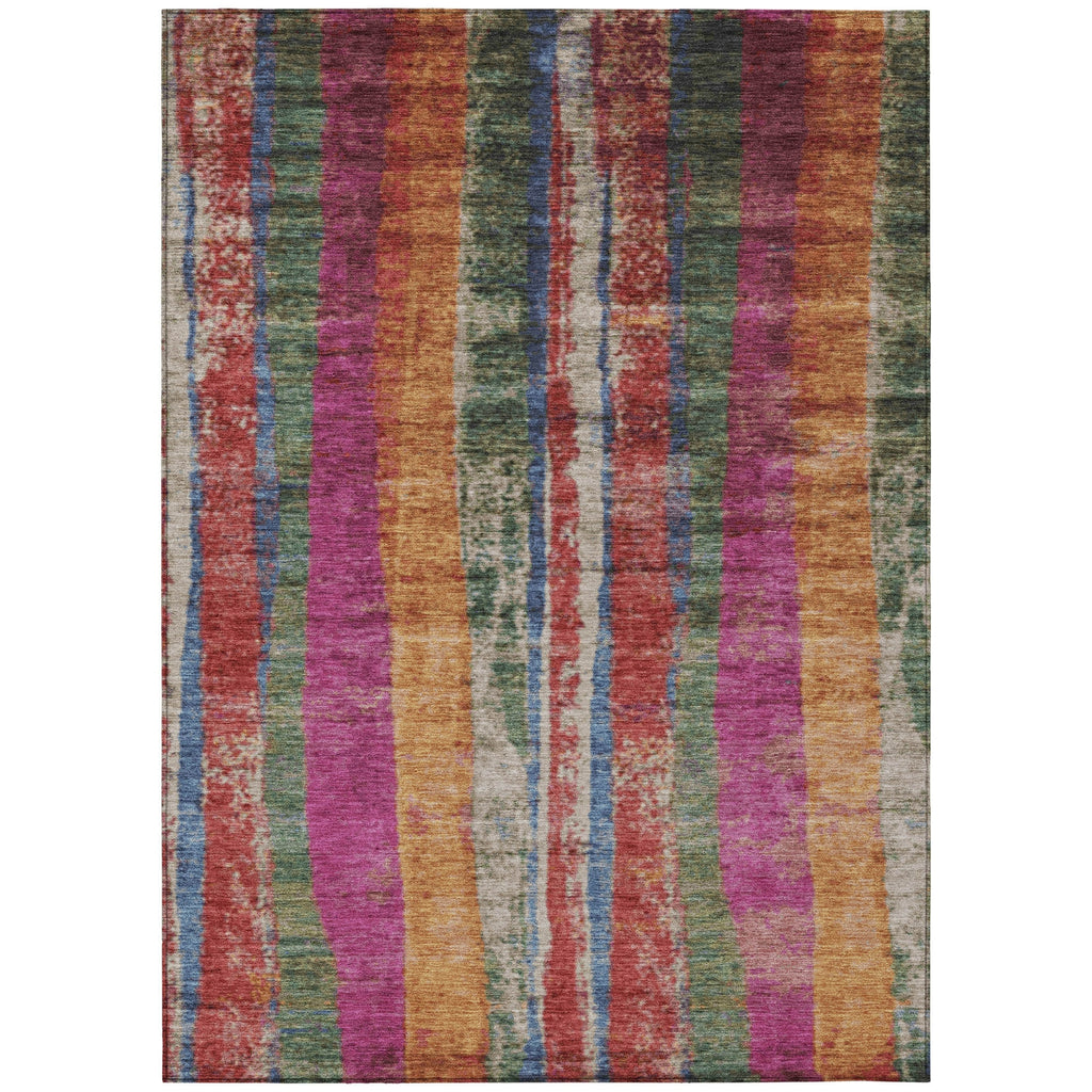 Piper Looms Chantille Stripes ACN1910 Putty Machine Washable Area Rug main image