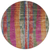 Piper Looms Chantille Stripes ACN1910 Putty Machine Washable Area Rug Round Main Image