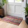 Piper Looms Chantille Stripes ACN1910 Putty Machine Washable Area Rug Scatter Lifestyle Image Feature