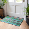 Piper Looms Chantille Stripes ACN1910 Teal Machine Washable Area Rug Scatter Lifestyle Image Feature