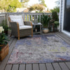 Piper Looms Chantille Abstract ACN1911 Blue Machine Washable Area Rug Outdoor Lifestyle Image Feature