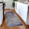 Piper Looms Chantille Abstract ACN1911 Blue Machine Washable Area Rug Runner Lifestyle Image Feature
