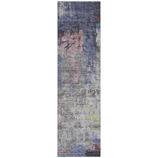 Piper Looms Chantille Abstract ACN1911 Blue Machine Washable Area Rug Runner Main Image