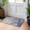 Piper Looms Chantille Abstract ACN1911 Blue Machine Washable Area Rug Scatter Lifestyle Image Feature