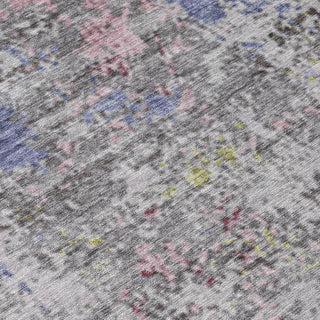 Piper Looms Chantille Abstract ACN1911 Blue Machine Washable Area Rug Swatch Image