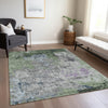 Piper Looms Chantille Abstract ACN1911 Fern Machine Washable Area Rug Lifestyle Image Feature