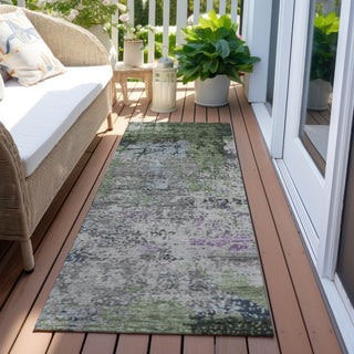 Piper Looms Chantille Abstract ACN1911 Fern Machine Washable Area Rug Runner Outdoor Lifestyle Image Feature