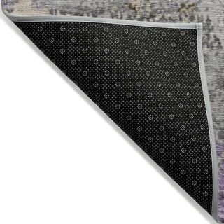 Piper Looms Chantille Abstract ACN1911 Lavender Machine Washable Area Rug Backing Image