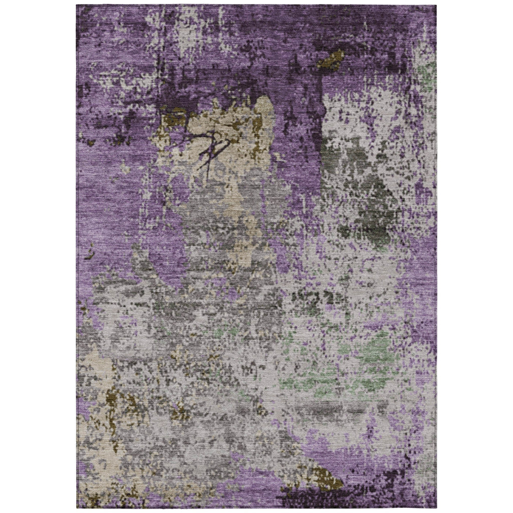 Piper Looms Chantille Abstract ACN1911 Lavender Machine Washable Area Rug main image