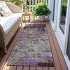 Piper Looms Chantille Abstract ACN1911 Lavender Machine Washable Area Rug Runner Outdoor Lifestyle Image Feature