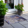 Piper Looms Chantille Abstract ACN1911 Plum Machine Washable Area Rug Scatter Outdoor Lifestyle Image Feature