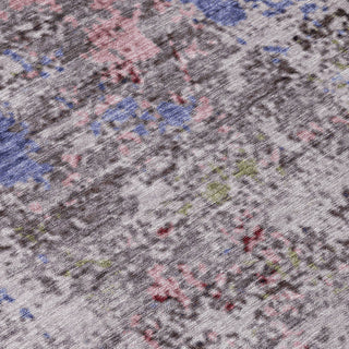Piper Looms Chantille Abstract ACN1911 Plum Machine Washable Area Rug Swatch Image