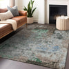 Piper Looms Chantille Abstract ACN1911 Taupe Machine Washable Area Rug Lifestyle Image Feature