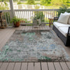 Piper Looms Chantille Abstract ACN1911 Taupe Machine Washable Area Rug Outdoor Lifestyle Image Feature