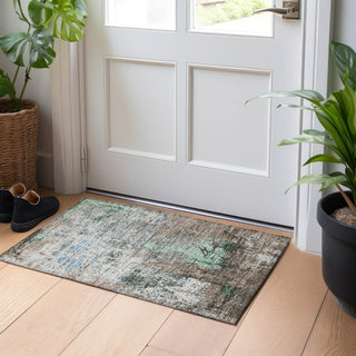 Piper Looms Chantille Abstract ACN1911 Taupe Machine Washable Area Rug Scatter Lifestyle Image Feature