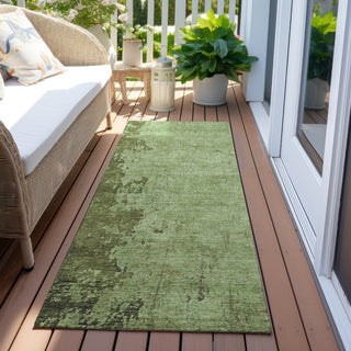 Piper Looms Chantille Abstract ACN1912 Aloe Machine Washable Area Rug Runner Outdoor Lifestyle Image Feature