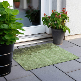 Piper Looms Chantille Abstract ACN1912 Aloe Machine Washable Area Rug Scatter Outdoor Lifestyle Image Feature