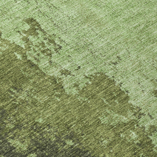 Piper Looms Chantille Abstract ACN1912 Aloe Machine Washable Area Rug Swatch Image