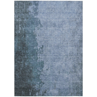 Piper Looms Chantille Abstract ACN1912 Blue Machine Washable Area Rug main image