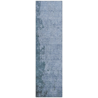 Piper Looms Chantille Abstract ACN1912 Blue Machine Washable Area Rug Runner Main Image