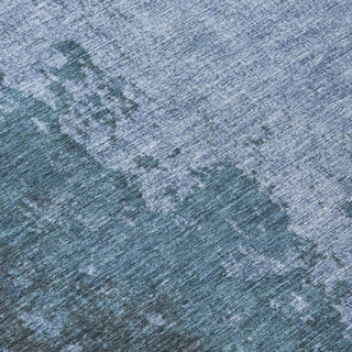Piper Looms Chantille Abstract ACN1912 Blue Machine Washable Area Rug Swatch Image