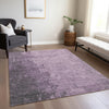 Piper Looms Chantille Abstract ACN1912 Lavender Machine Washable Area Rug Lifestyle Image Feature