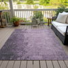 Piper Looms Chantille Abstract ACN1912 Lavender Machine Washable Area Rug Outdoor Lifestyle Image Feature