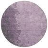 Piper Looms Chantille Abstract ACN1912 Lavender Machine Washable Area Rug Round Main Image