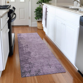 Piper Looms Chantille Abstract ACN1912 Lavender Machine Washable Area Rug Runner Lifestyle Image Feature