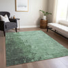 Piper Looms Chantille Abstract ACN1912 Seafoam Machine Washable Area Rug Lifestyle Image Feature