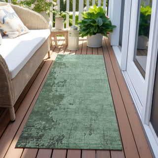 Piper Looms Chantille Abstract ACN1912 Seafoam Machine Washable Area Rug Runner Outdoor Lifestyle Image Feature
