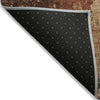 Piper Looms Chantille Abstract ACN1912 Tan Machine Washable Area Rug Backing Image
