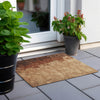 Piper Looms Chantille Abstract ACN1912 Tan Machine Washable Area Rug Scatter Outdoor Lifestyle Image Feature