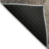 Piper Looms Chantille Abstract ACN1912 Taupe Machine Washable Area Rug Backing Image