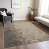 Piper Looms Chantille Abstract ACN1912 Taupe Machine Washable Area Rug Lifestyle Image Feature