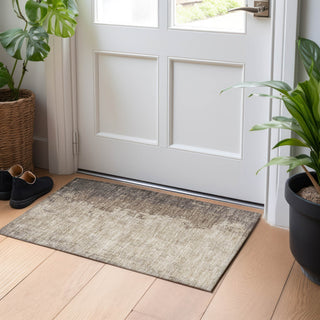 Piper Looms Chantille Abstract ACN1912 Taupe Machine Washable Area Rug Scatter Lifestyle Image Feature